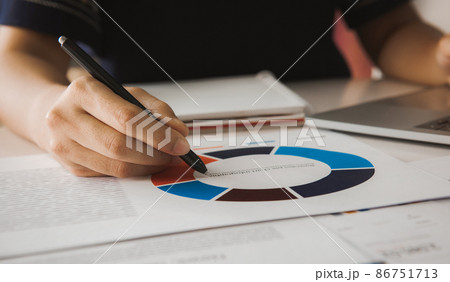 Businessman analyzing investment charts with laptop. Accounting and Business concept Businessman analyzing investment charts with laptop. Accounting and Business concept 86751713