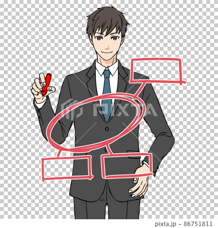 Young man in a suit_Explanation / Explanation Young man in a suit_Explanation / Explanation 86751811