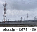 変電所近傍の鉄塔密集地帯 86754469