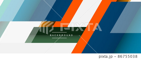 Background. Geometric diagonal square shapes and lines abstract composition. Vector illustration for wallpaper banner background or landing page Background. Geometric diagonal square shapes and lines abstract composition. Vector illustration for wallpaper banner background or landing page 86755038