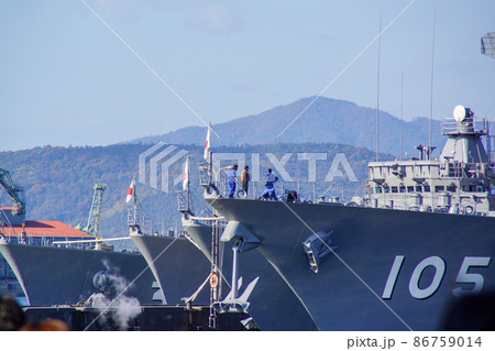 海上自衛隊護衛艦いなづま　広島県呉基地岸壁 Fバースから 86759014