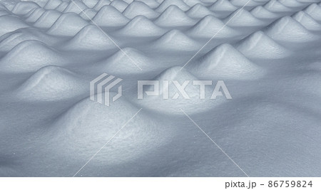 テクスチャー 円錐形の雪のこぶ テクスチャー 円錐形の雪のこぶ 86759824
