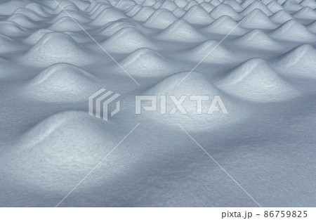 テクスチャー 円錐形の雪のこぶ テクスチャー 円錐形の雪のこぶ 86759825