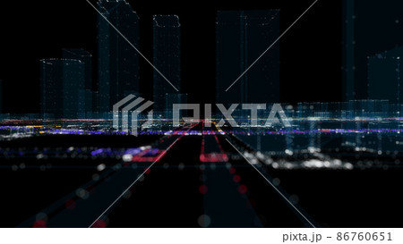 Futuristic Smart Digital City. Smart City And Technology Business Concept 86760651