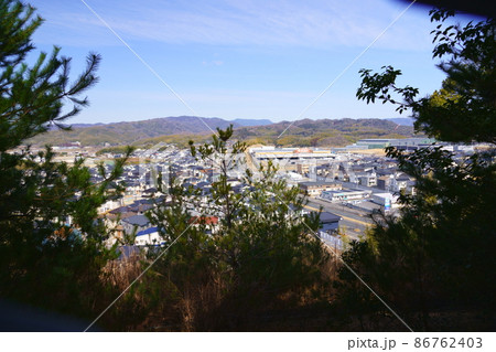 木津城址公園から新興住宅街城山台を望む 木津城址公園から新興住宅街城山台を望む 86762403