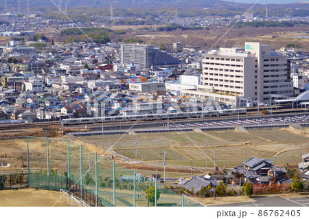 木津城址公園から木津川市中心部を望む 木津城址公園から木津川市中心部を望む 86762405