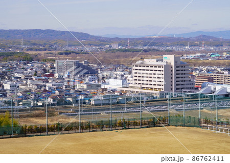 木津城址公園から木津川市中心部を望む 木津城址公園から木津川市中心部を望む 86762411