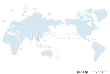 世界地図　ベクター素材 86763188