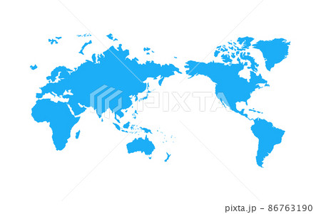 世界地図　ベクター素材 86763190