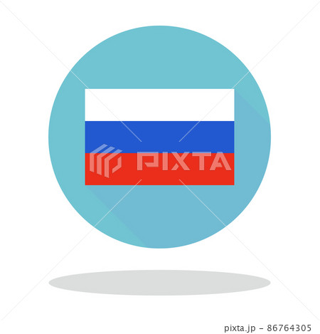 ロシア国旗 丸