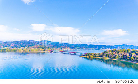 舘山寺からの眺め　浜名湖と浜名湖橋 86765226