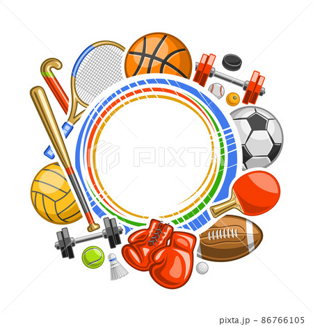 Vector Frame for Sports Equipment 86766105