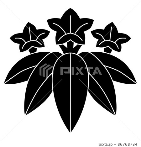 笹竜胆という家紋です。源頼朝、源義経、源頼家、源範頼、源頼政、源行家、木曽義仲、木曽義高、岩倉具視 86768734