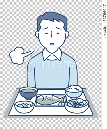 食欲がない男性 食欲がない男性 86769047