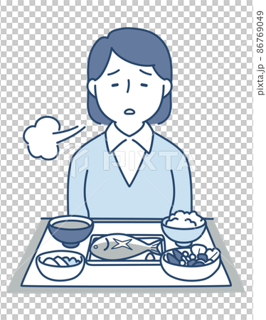 食欲がない女性 食欲がない女性 86769049