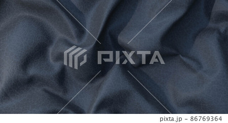 dark folded leather surface with shadows and highlights 3d render illustration dark folded leather surface with shadows and highlights 3d render illustration 86769364