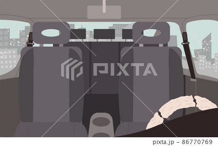 Cars Interior Design, Vehicles with Sceneries Set 86770769