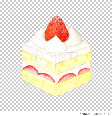 ケーキ 水彩画 手描き ケーキ 水彩画 手描き 手描きの水彩画のケーキ。ベクトルの図
