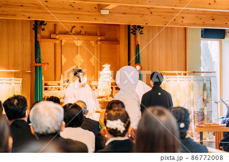 結婚式　挙式　和式　巫女の舞 86772008