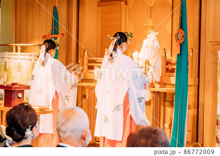 結婚式 挙式 和式 巫女の舞 結婚式 挙式 和式 巫女の舞 86772009