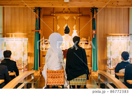 結婚式　挙式　和式　イメージ 86772383