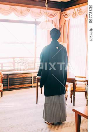 結婚式 挙式 新郎 和装 後ろ姿 結婚式 挙式 新郎 和装 後ろ姿 86772856