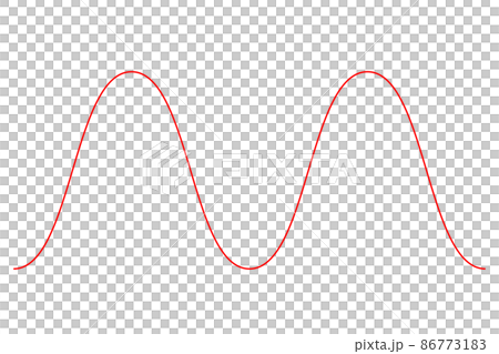 Illustration of red Namami line. Red curve. Illustration of red Namami line. Red curve. 86773183