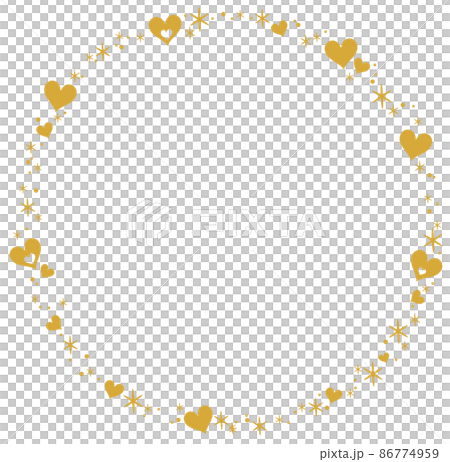 心和閃光框架（完美的圓圈） 86774959