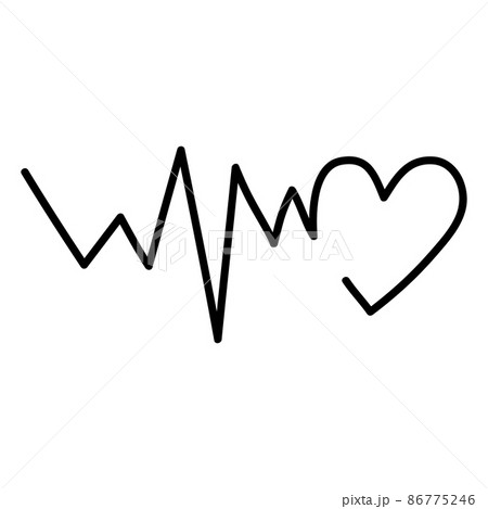 Line of hearts in the form of a logotype on a white background Line of hearts in the form of a logotype on a white background 86775246