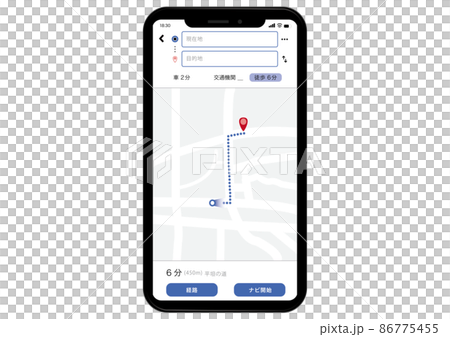スマートフォン マップ 86775455