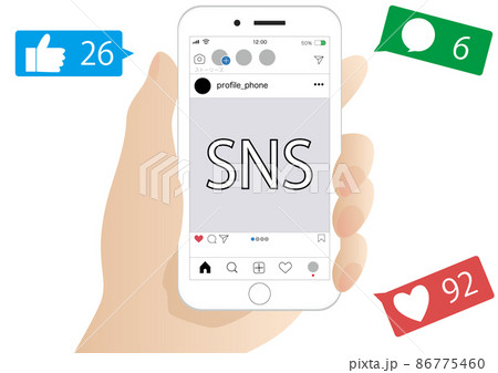 スマートフォン SNS 86775460