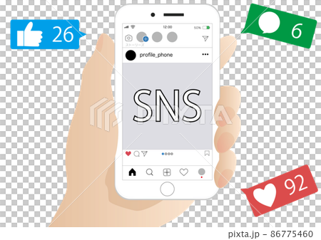 スマートフォン SNS 86775460