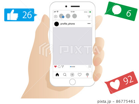 スマートフォン SNS 86775461