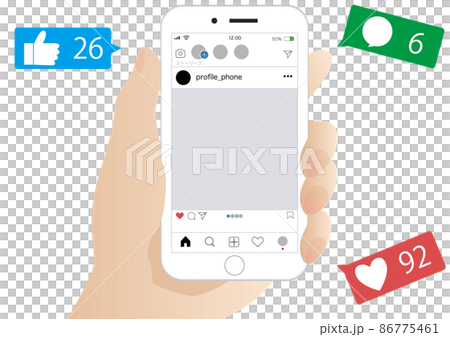 スマートフォン SNS 86775461