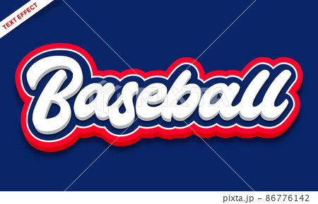 colorful baseball text effect design colorful baseball text effect design 86776142