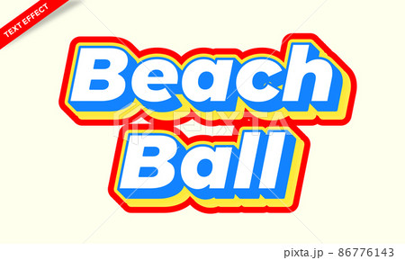 colorful beach ball text effect design colorful beach ball text effect design 86776143