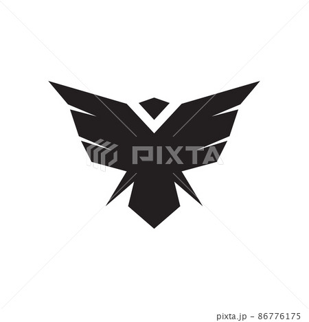 isolated bird fly modern shape logo design, vector graphic symbol icon illustration creative idea 86776175