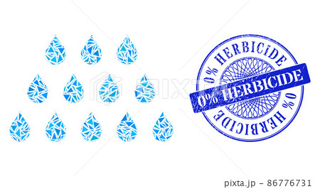 Rubber 0 percent Herbicide Seal and Triangle Drops Mosaic 86776731