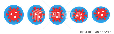 Volumetric round medical icon set, 3d rendering illustration Volumetric round medical icon set, 3d rendering illustration 86777247