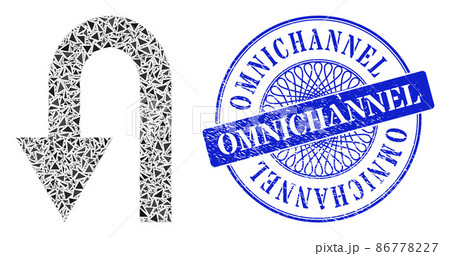 Rubber Omnichannel Badge and Triangle Turn Back Mosaic Rubber Omnichannel Badge and Triangle Turn Back Mosaic 86778227
