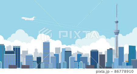 高層ビル 大都市 背景素材 高層ビル 大都市 背景素材 86778910