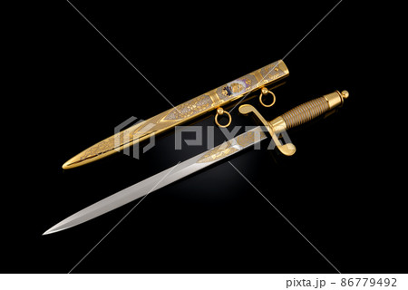 collectible silver dagger with scabbard on black collectible silver dagger with scabbard on black 86779492