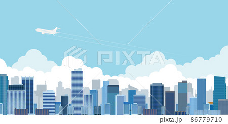 高層ビル　大都市　背景素材 86779710