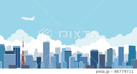 高層ビル 大都市 背景素材 高層ビル 大都市 背景素材 86779711