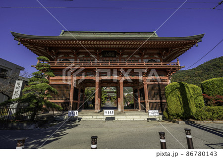 甲府　甲斐善光寺　山門　山梨県甲府市 86780143