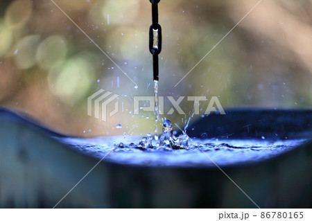 お寺の鎖樋 お寺の鎖樋 86780165