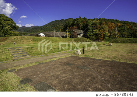 甲府 武田氏館跡大手門東史跡公園 山梨県甲府市 甲府 武田氏館跡大手門東史跡公園 山梨県甲府市 86780243