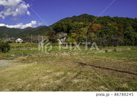 甲府 武田氏館跡大手門東史跡公園 山梨県甲府市 甲府 武田氏館跡大手門東史跡公園 山梨県甲府市 86780245