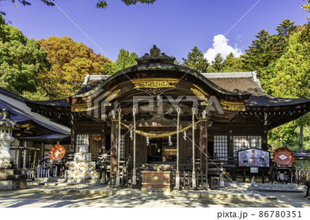 甲府　武田神社　拝殿　山梨県甲府市 86780351