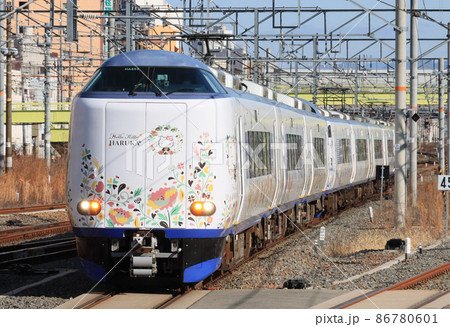 新大阪駅に到着する特急はるか 86780601